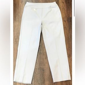 Lulu-B Capri Cropped Pants White 4
